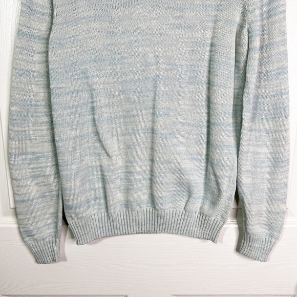 Martine and Juan Marled Knit Long Sleeve Henley Sweater Size 2 (M) - Picture 4 of 9